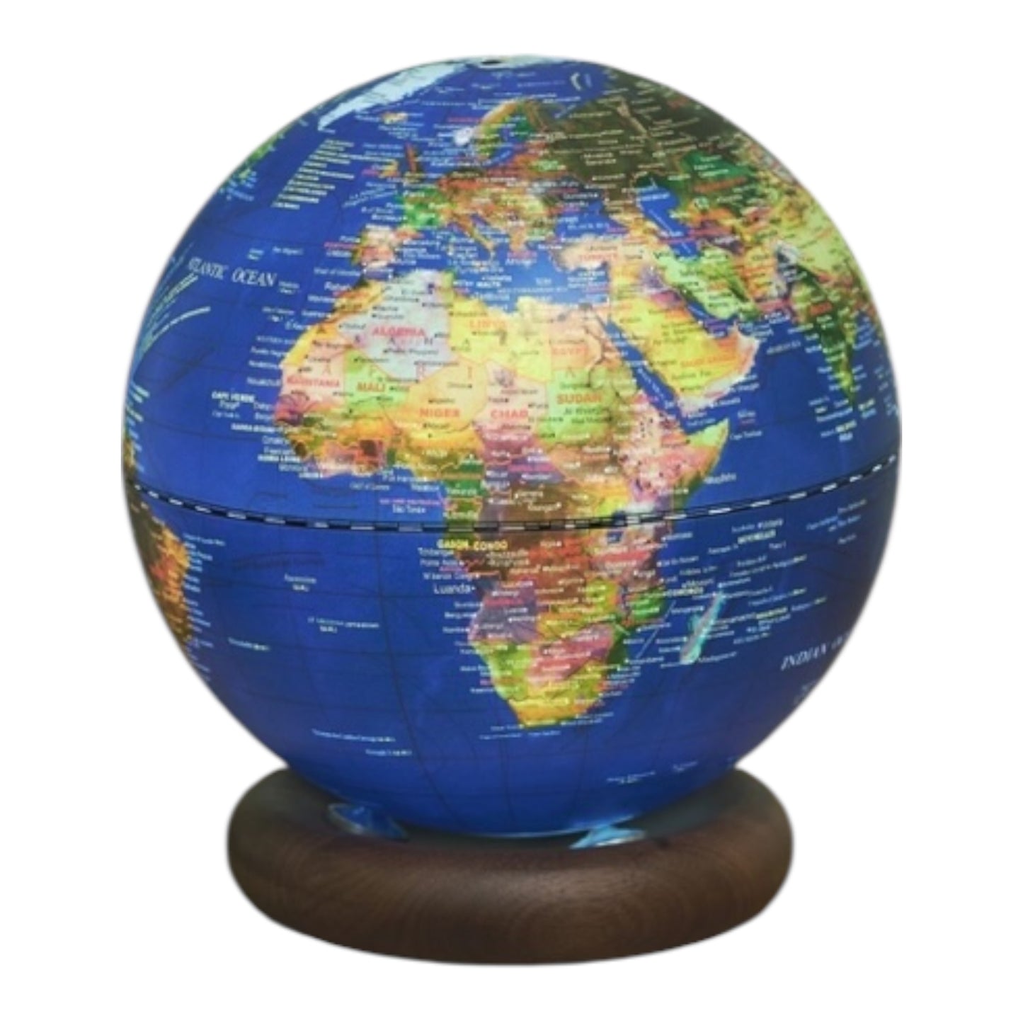 Mappamondo con Base Legno