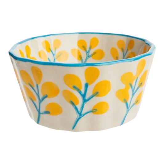 Tortiera Muffin Fiorellini Gialli e Azzurri