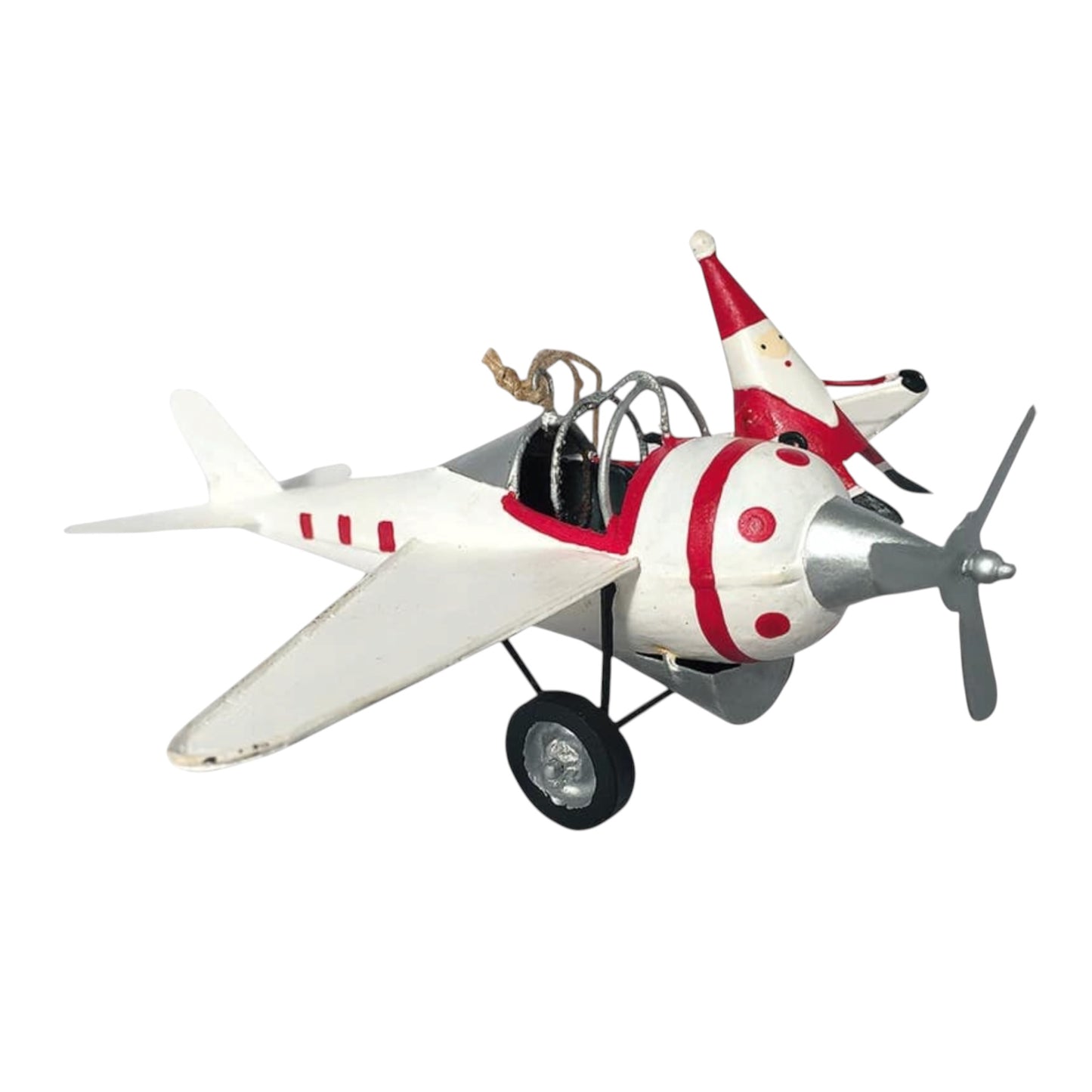 Babbo Natale Aereo Rosso e Bianco
