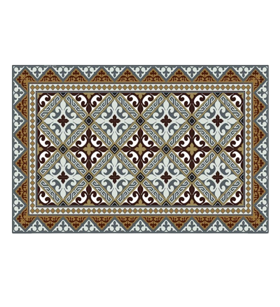 2 Tovagliette all'americana Flor de Lis Brown