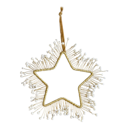 Decoro Stella con Perline