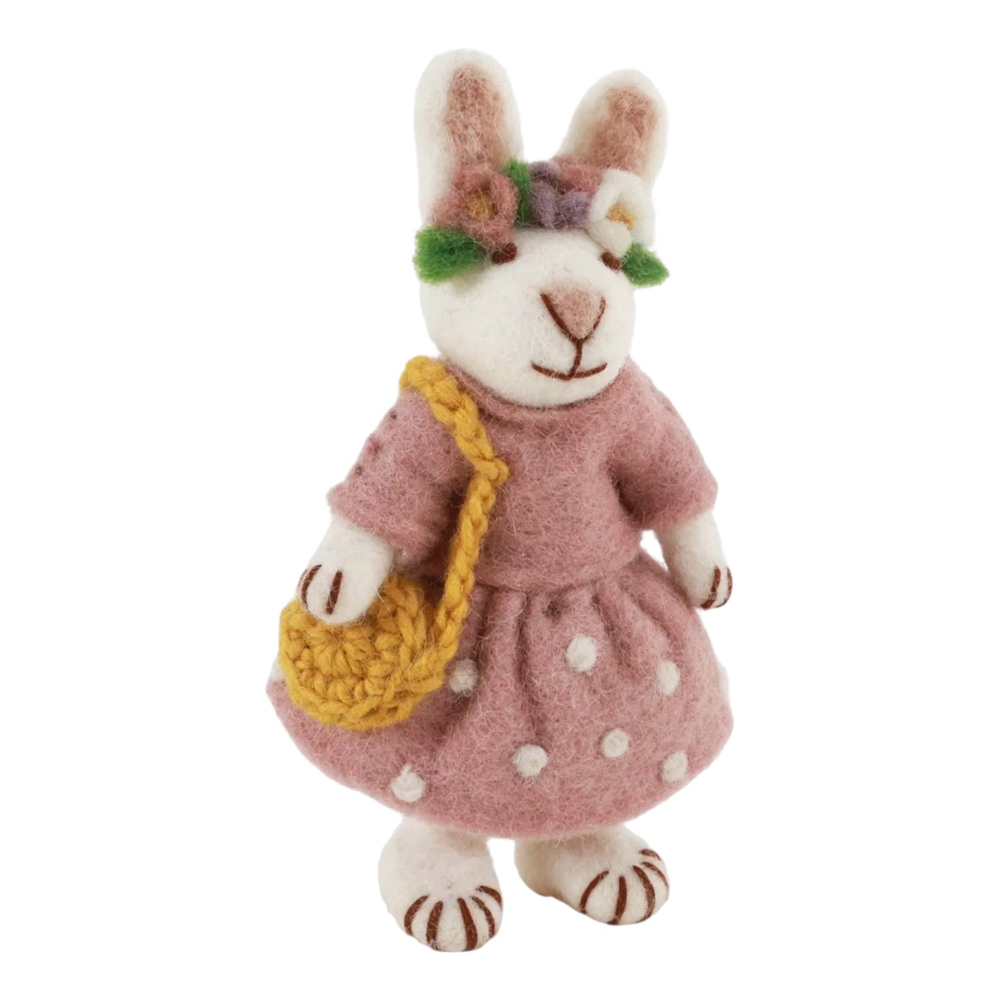 Coniglio con Cerchietto Fiori